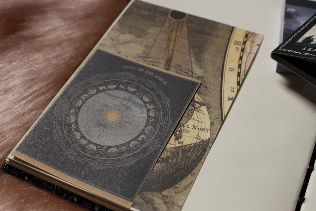 a close up of a book on a table